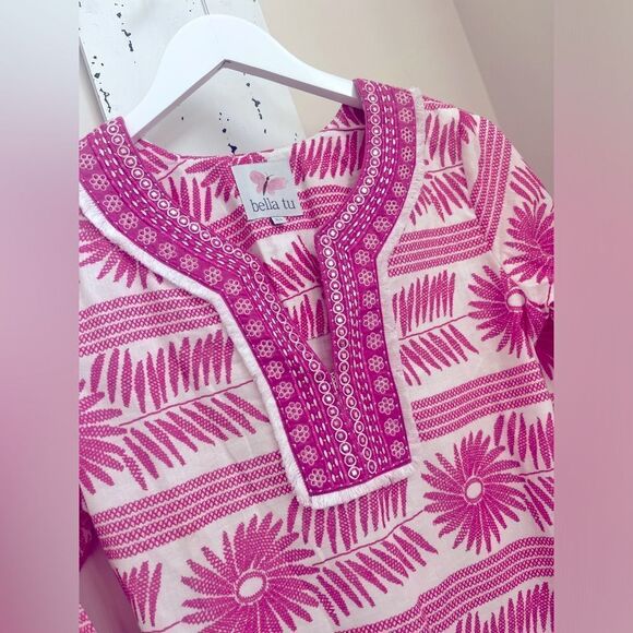 BELLA TU XS Pink Floral Women's dress; GORGEOUS and brand new! - Picture 4 of 8